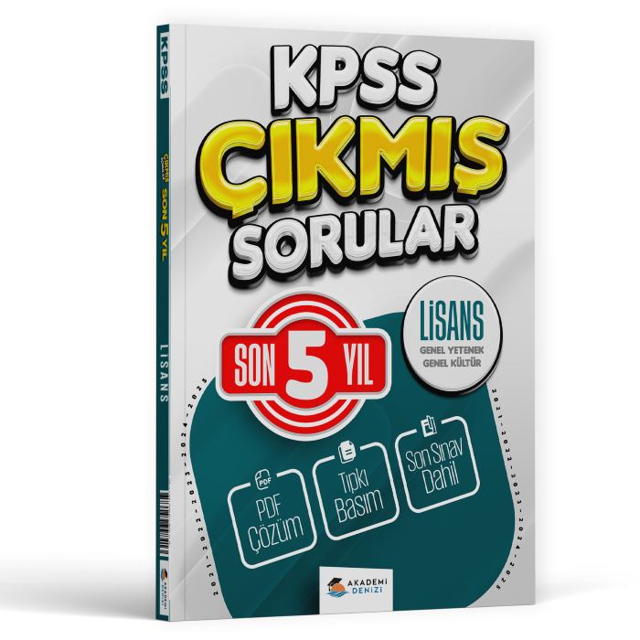 KPSS ÇIKMIŞ SORULAR LİSANS GYGK SON 5 YIL - 21-25